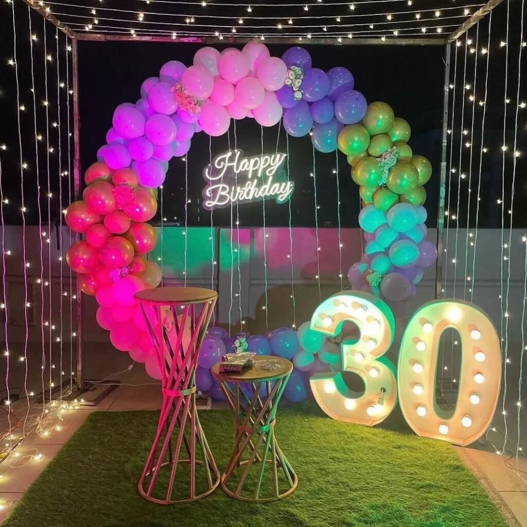 Customized Birthday Setup Backdrop