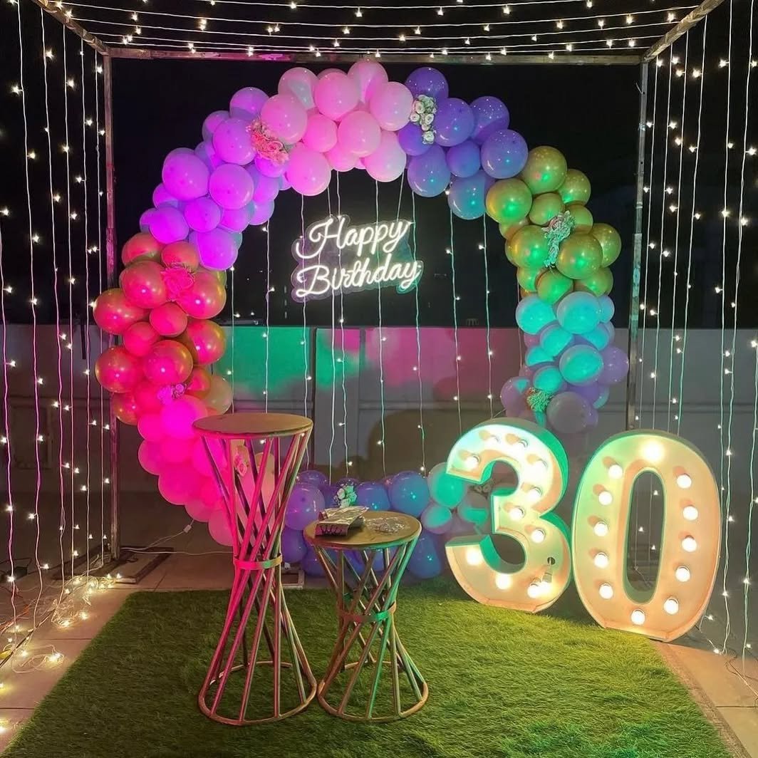 Customized Birthday Setup Backdrop