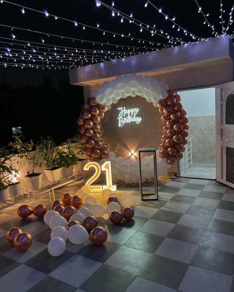 Birthday Terrace Decor