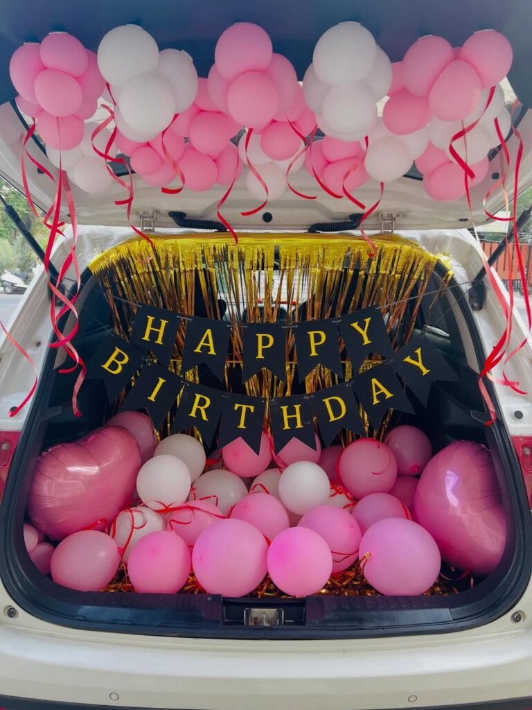 Surprise Birthday Car Decor