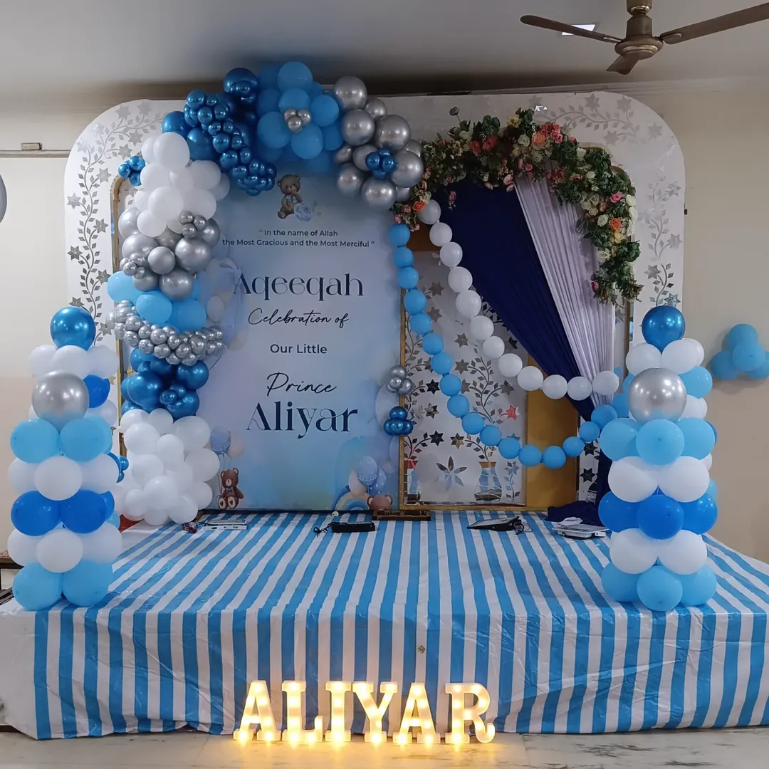 Aqiqah Party Decoration for Baby Girl