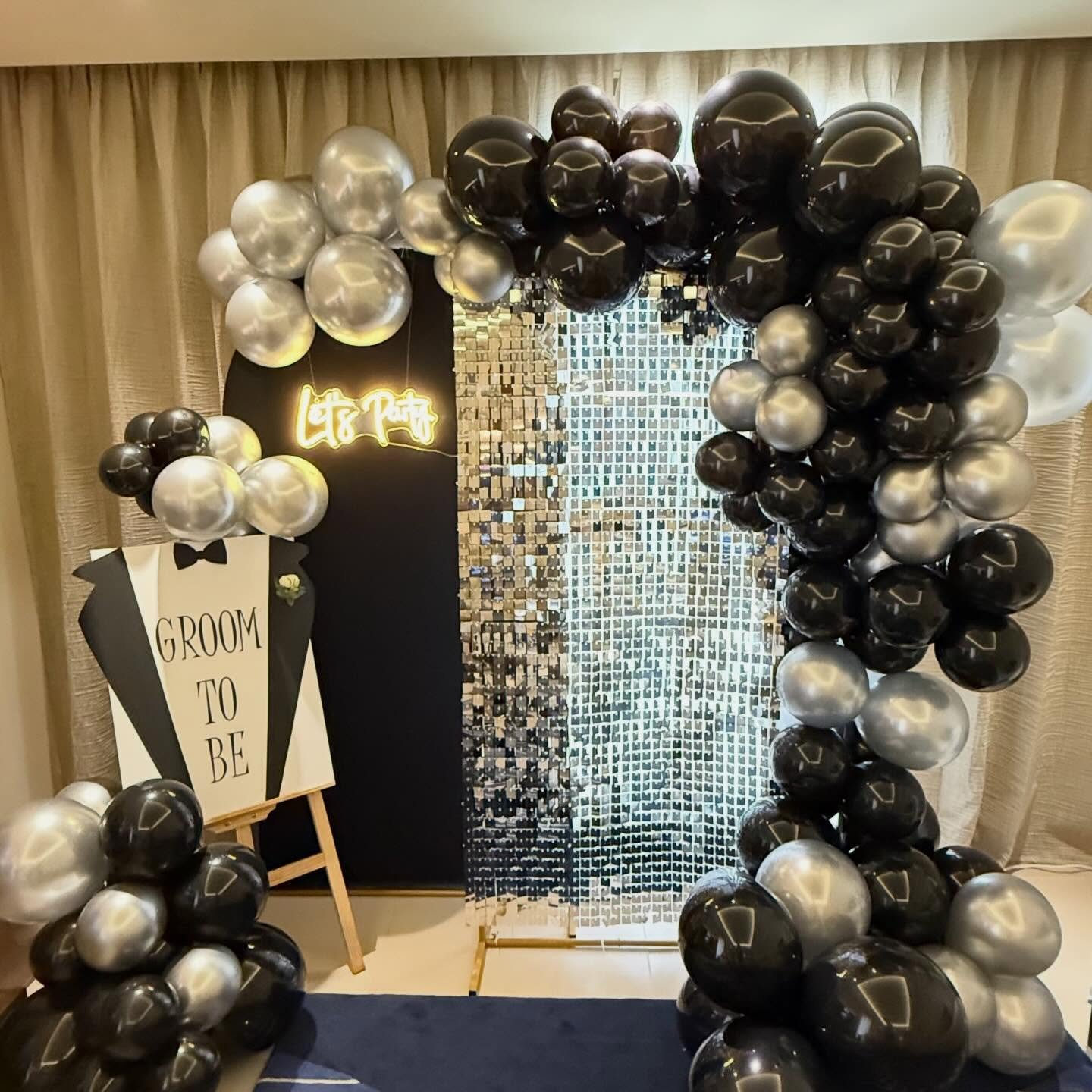 Lets Party Background Decoration