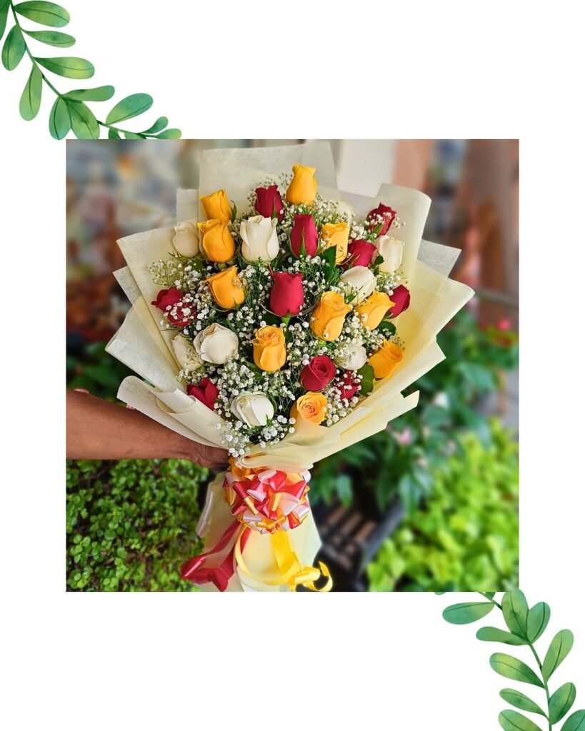Personalised Mixed Rose Bouquet