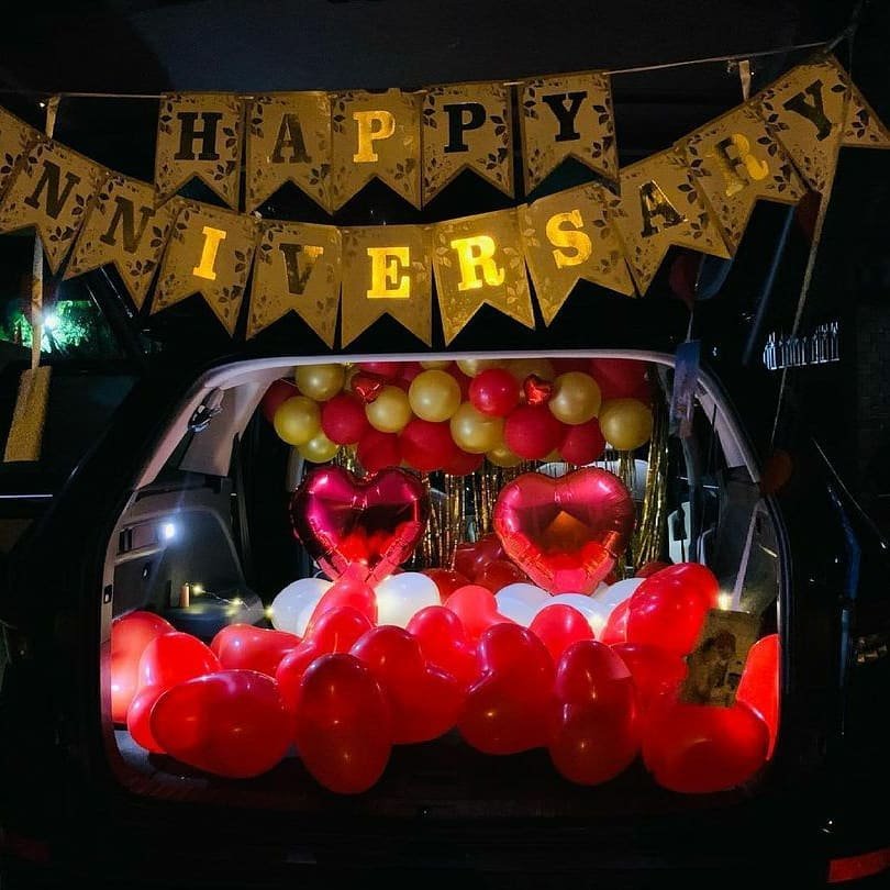 Anniversary Car Boot Decor