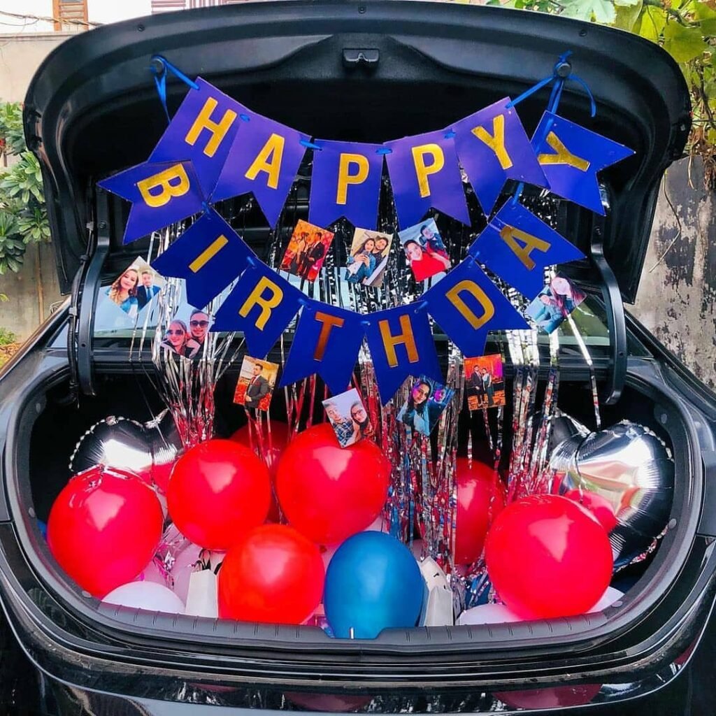 Simple Birthday Car Decor