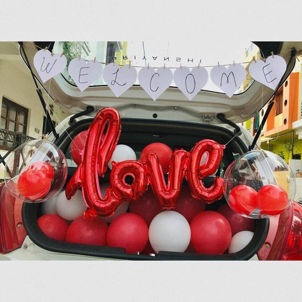 Surprise Anniversary Car Boot Decoration