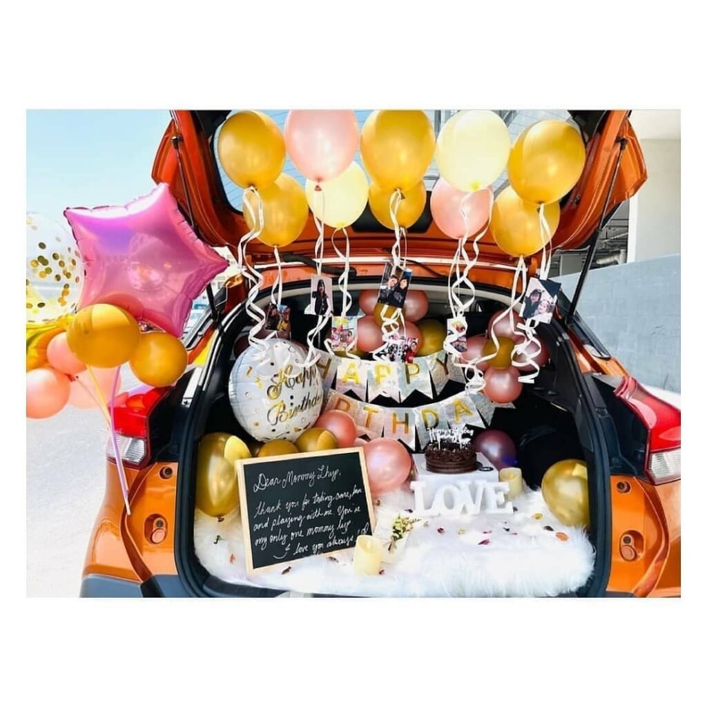 Surprise Birthday Car Decor