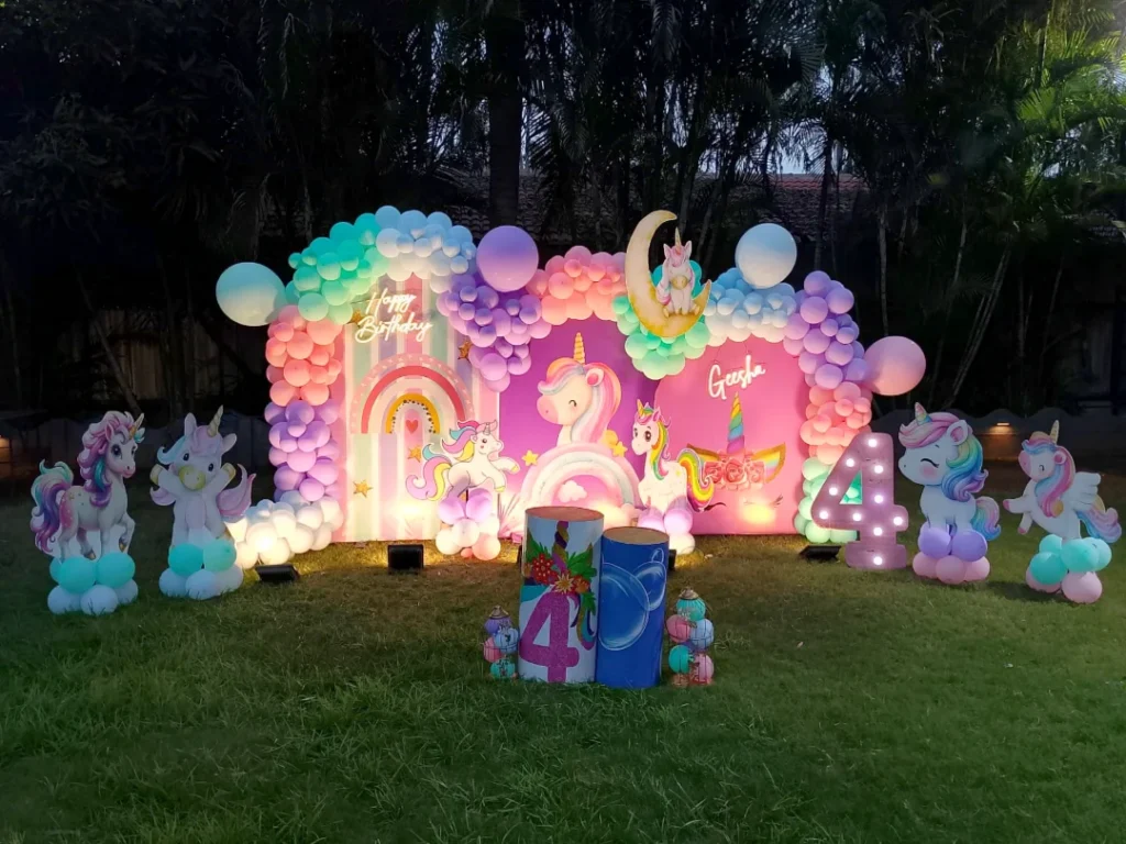 Unicorn Theme Stage Decoration