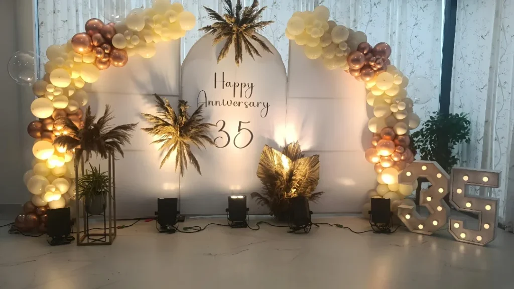 Classy 25th Anniversary Decoration