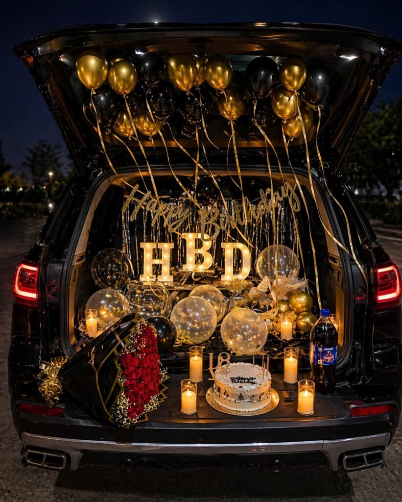 Romantic Car Boot Decoration