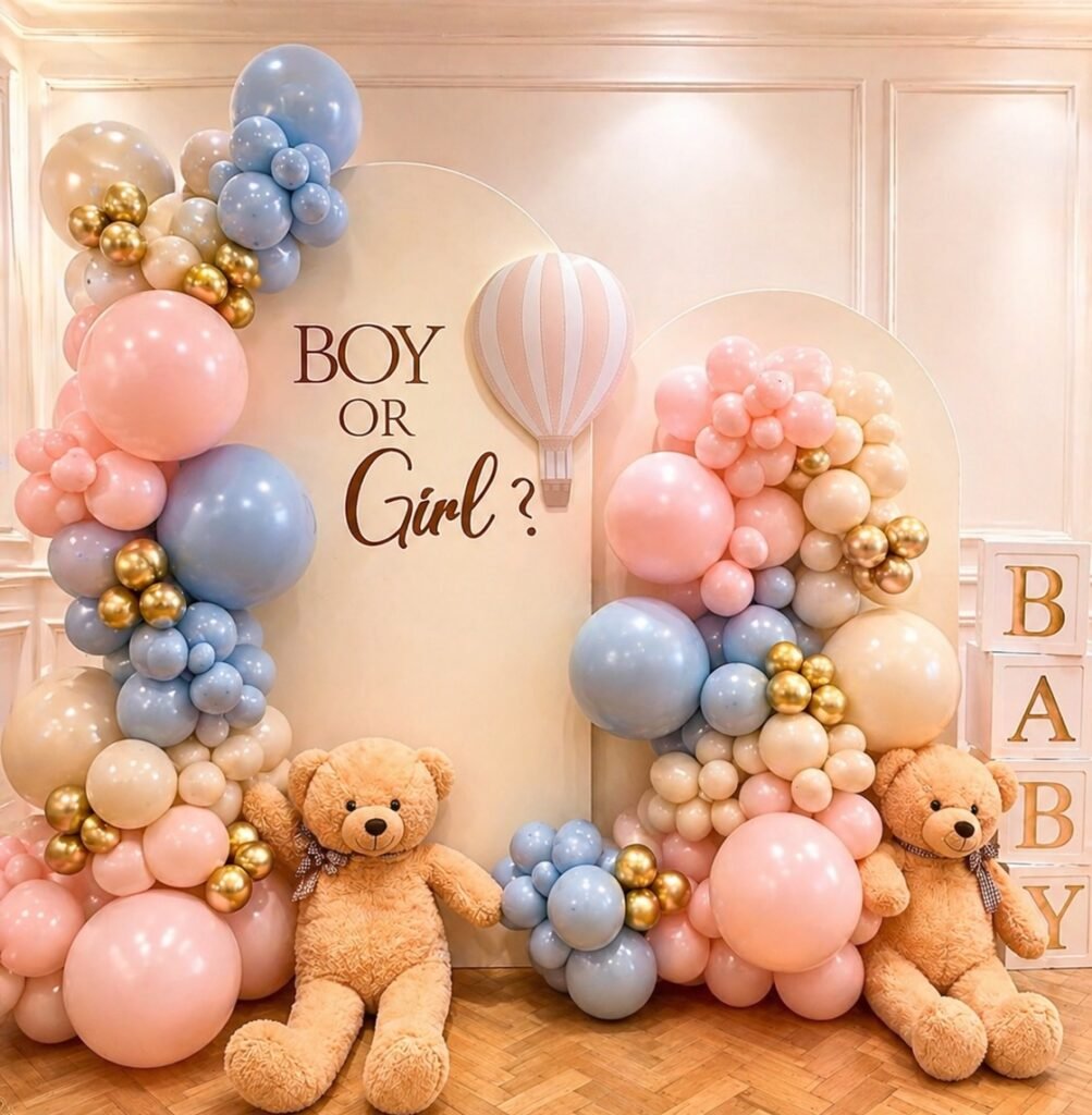 Teddy Bear Gender Reveal Decoration