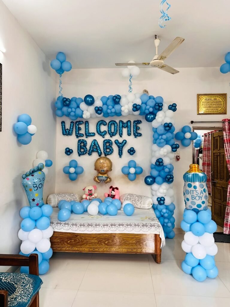 Simple Welcome Decor for Baby