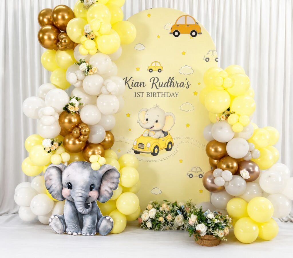 Elephent Theme Birthday Decor