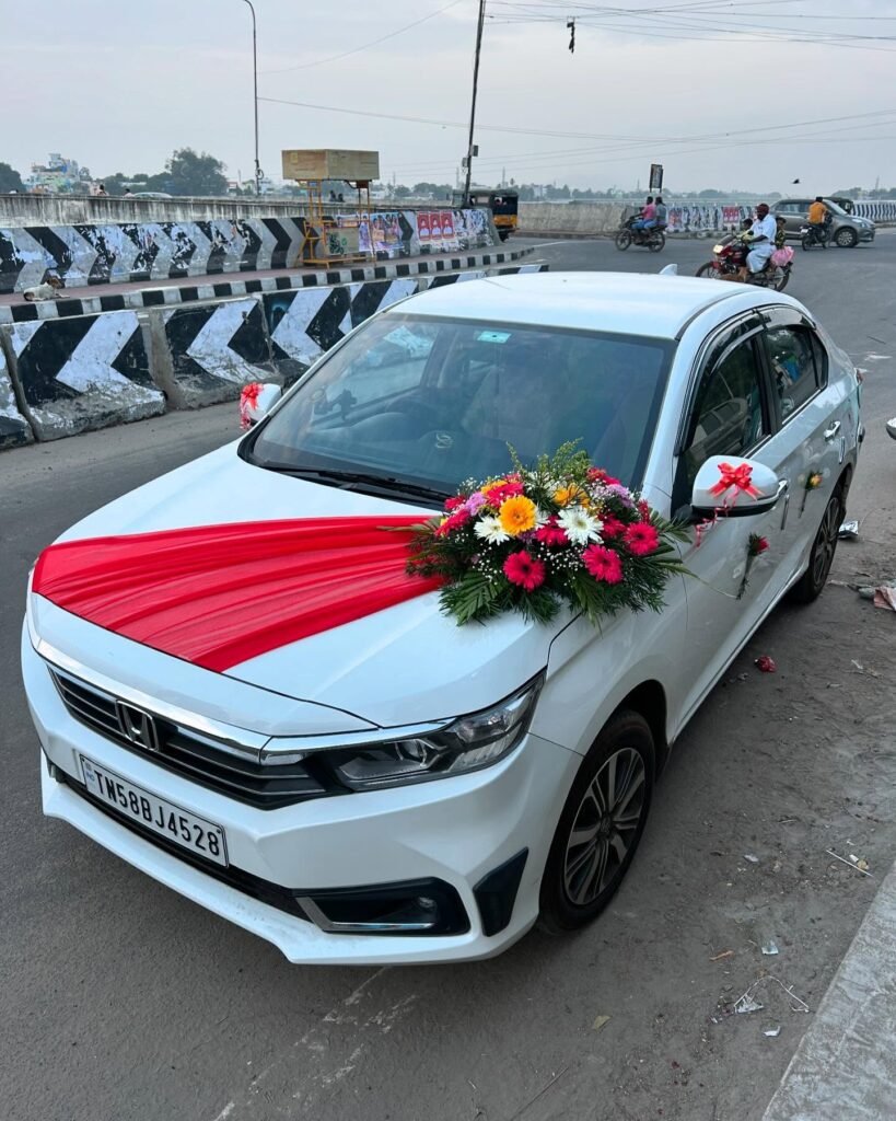 Simple Decoration For Marriage Car
